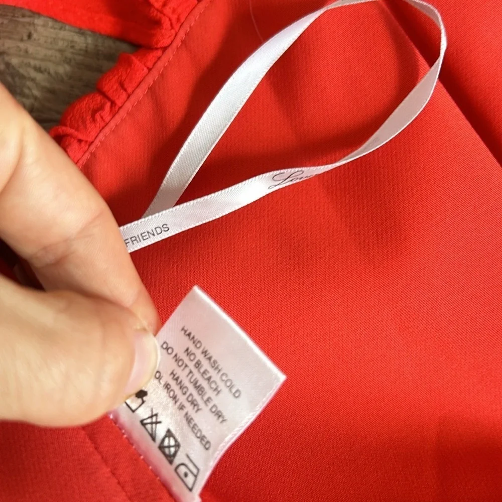 Lovers + Friends Red Off-Shoulder Blouse - Picture 8 of 8